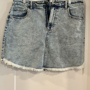 SO Light Blue Denim Mini Skirt